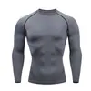 Ropa Base de Manga Larga Ajustada de Secado Rápido Transpirable para Hombre Ropa de Entrenamiento de Secado Rápido Mallas para Gimnasio Ropa Base de Baloncesto