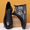 Botas Zapatos de Hombre Invierno Cálido Zapatos de Algodón Algodón Único Mismo Estilo Cremallera Lateral Zapatos Casuales Cálidos Zapatos Deportivos para Exterior para Hombre
