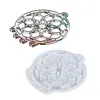 Amapola DIY Molde de Resina de Cristal Atrapasueños Colgante Decoración de Pared Colgante de Collar Molde de Silicona Al por Mayor