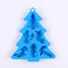 Formas de Bolo Múltiplas Meia de Natal Árvore Boneco de Neve Formas de Silicone Bolo Pudim Chocolate Sobremesa Formas