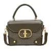 Bolsa de Mão Quadrada Pequena Versátil Popular Transfronteiriça para Mulheres 2025 Inverno Nova Tendência Moda Bolsa de Ombro Único Transversal