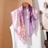 Pañuelo Cuadrado Delgado para el Viaje Diario, Estilo Simple y Elegante para Mujer, Camisa Versátil con Pañuelo de Seda Decorativo Pequeño