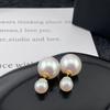 2023 nuevo estilo fresco aretes de sirena de dos piezas delanteros y traseros micro incrustados aretes de flor de lujo ligero aretes de alta gama