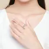 Pulseira Estilo Coreano Estilo Fresco Simples Moda Personalizada Artística Folha Verde Clara Anel Ajustável Anel