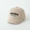 Boné de Baseball Infantil Didi Fofo Moda Letras Bordadas Amigos Boné com Aba Chapéu de Menino à Prova de Vento para Exterior