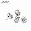 Acessórios para Pulseira DIY Estilo Europeu e Americano, Contas Elegantes de Liga de Prata Xizang Coruja com Furo Grande 11*9mm R5