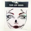 Pegatinas de Cara de Fantasma Fluorescentes con Diamantes Pegatinas Faciales de Halloween Pegatinas para Cejas Pegatinas de Tatuaje Europeas y Americanas Pegatinas de Cuerpo de Resina con Pedrería de Horror
