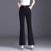Pantalones Casuales Estilo Coreano para Mujer Pantalones Acampanados Negros Combinan con Todo 2024 Nueva Llegada Pantalones Talla Extra Sueltos Micropantalones Pantalones de Cintura Alta