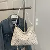 Bolsa Tote Ombro Transversal Feminina Casual Simples Estampada Grande Capacidade Fresca e Moderna 2026
