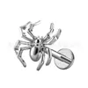 Pendientes de Titanio F136, Pendientes de Araña Estilo Punk, Uñas Labiales Talladas Geniales y Atractivas, Cabeza de Joyería para Piercing de Aleación de Titanio G23