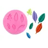 Hoja rosa hoja de arce hoja fondant molde de silicona para pastel, modelado de arcilla polimérica epoxi yeso