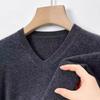 Suéter Tommy Genuino 100% Cachemir Puro Invierno Engrosado Suéter de Lana para Hombre Cuello Alto Medio Suéter de Punto para Base Ropa de Papá