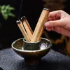 Decoración de Atmósfera Cerámica Transfronteriza Portavelas Plato Madera Peruana Creativa Madera Sagrada Soporte para Quemar Salvia