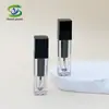 Shanyi Nuevo Tubo Transparente de Doble Capa para Brillo de Labios Tubo Vacío Cuadrado Simple Tubo para Brillo de Labios Empaque Cosmético Materiales de Empaque Venta al por Mayor
