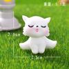 Micro Paisaje Lindo Gato de Yoga Figura Animales de Simulación Accesorios para Jardín Adornos de Artesanía de Resina Figura