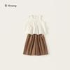 Ropa Infantil Yubao Traje de Niña Verano Nuevo Color Sólido Plisado Top sin Mangas Blanco Simple Casual Pantalones Conjunto de Dos Piezas