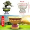Molde de vaso de flor de cimento redondo estilo europeu espessado para bonsai molde de concreto moldado in loco modelo de plástico molde de coluna romana