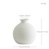 Vaso de Cerâmica Texturizado Branco Simples Pintado à Mão para Decoração Suave e Arranjo de Flores, Disponível para Vendedores de E-commerce, Lote Misto de Pedido Pequeno, Suprimento em Estoque