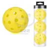 Pelota de 40 agujeros 74 mm pelota de entrenamiento Cubo de almacenamiento de Pickleball Set un cubo 36 pelotas pelota de práctica para exteriores