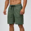 2026 Novos Shorts Masculinos de Verão Estilo Americano Transfronteiriços, Seda de Gelo Fina Secagem Rápida Esportes ao Ar Livre Casuais Calças de Cinco Pontos