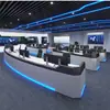 Consola de Control con Recubrimiento de Pintura, Estación de Monitoreo, Escritorio de Control Multimedia, Estación de Trabajo, Estación de Despacho Inteligente para el Centro de Comando de Bomberos de Seguridad Pública