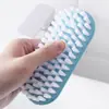 Escova para Limpeza de Banheira, Escova de Chão, Escova Espessa para Lavanderia, Escova para Azulejos de Banheiro, Escova Plástica Plana com Cerdas Macias e Cabo, Escova para Sapatos