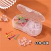 Conjunto de Cotonetes de Orelha com Tampões de Ouvido de 2 Compartimentos, Piercing de Orelha, Tampões Anti-Ouvido, Cotonetes de Orelha de Plástico, Cotonetes de Orelha de Silicone Simples, Agulhas de Orelha