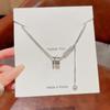 Collar de Acero de Titanio con Corazón de Amor de Moda que No se Desvanece para Mujer Diseño de Joyería Nicho de Verano Colgante Cadena Clavicular de Alta Gama Venta al por Mayor