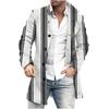 Comercio Exterior Otoño e Invierno Nuevo Abrigo de Lana Estampado Retro de Cuello Alto para Hombre Abrigo Casual para Hombre