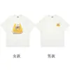 Algodón Puro Peinado Camisetas Especiales de Pareja para Hombre y Mujer, Ropa de Verano, Estilo Nicho Manga Corta Tendencia Marcas Tops