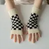 Gorro de Lana Tejido para Mujer Otoño e Invierno Versátil Circunferencia de Cabeza Grande Verde Holgado Ins Moda para Adelgazar la Cara Juego de Guantes