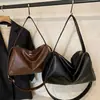 Bolso de Gran Capacidad para Mujer 2025 Nuevo Otoño e Invierno Versátil Retro Moda Bolso de Hombro Único Cruzado Bolso Tote de Alta Gama Moderno