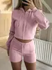 Moletom de Manga Comprida Esportivo Europeu e Americano Transfronteiriço Diyun Calções Conjunto de Duas Peças Calças Feminino Outono e Inverno 2025 Estação Independente Amazon