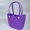 Nova Bolsa Meia-Lua de Verão, Bolsa com Furos Fashion e Versátil, Bolsa de Mão Niche DIY, Bolsa de Praia Eva com Design Vazado