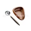 Balanza de Café Platillo para Granos Nuevo Madera de Nogal Bandejas para Granos de Café Platillo para Pesar Granos de Café Plato de Exhibición de Muestras Grano de Café