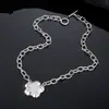 Nuevo Collar de Cristal Europeo y Americano Transfronterizo con Colgante de Estrella de Cinco Puntas de Diamante Hebilla Ot Estilo de Lujo Accesible Cadena para la Clavícula Accesorios Joyería para Mujeres