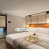 Móveis para Hotel Jingli Quarto Padrão Conjunto Completo Apartamento Cama Box Modelo de Quarto Reforma Cama de Casal Instalação Fixa Projeto Móveis de Fábrica