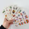 Adesivos de Tatuagem Personalizados com Fotos, Pequenos Adesivos de Tatuagem Fluorescentes Naturais Personalizados com Suco de Ervas e Glitter, Adesivos de Tatuagem Luminosos com Hot Stamping Transfronteiriços