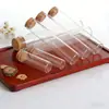Frasco de Tubo de Vidro com Rolha, Boca Reta, Diâmetro 30mm, Tubo Selado Transparente de Alto Borossilicato, Múltiplas Especificações, Frasco Dispensador de Cordyceps e Açafrão