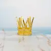 Decoración de pasteles de aleación con forma de explosión, corona pequeña para cumpleaños infantil, corona de flores, adornos para fiestas de repostería, venta al por mayor transfronteriza