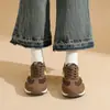 Zapatos de Mujer Kt320 2025 Nuevos Otoño Planos Zapatos Forrest Gump Ligeros Deportivos de Suela Blanda Cuero Retro Versátiles