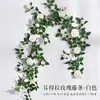 Treliças de flores artificiais, treliças de rosas, guirlandas de rosas falsas, decorações de teto, decorações de entrada, decorações de áreas cênicas, decorações de shoppings, artigos de decoração macia, arranjos florais