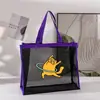 Bolsa de Malla para Playa de Gran Capacidad del Centro Comercial Amazon Marca de Ropa Promocional Bolsa de Compras Tote de Nailon