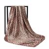 Malásia Nova Cadeia Leopard Print Sade Toe Lenço Quadrado Lenço De Cabelo Casual Das Mulheres