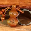 Venta al por mayor del fabricante Llavero Colgante Imitación Madera de Melocotón Calabaza Fulu Bendiciones de los Doce Animales del Zodiaco Adornos para Llaves de Coche