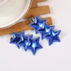 Pinza para el Cabello de Estrella de Cuero de Moda Pinza para el Cabello de Estrella de PU Día de la Independencia Pinza para Flequillo Lateral Accesorios para el Cabello del Festival del Día de la Independencia de América