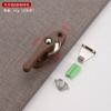 Aleación de aluminio cerradura de media luna bidireccional gancho de ventana universal cerradura gancho de bloqueo de acero inoxidable seguridad antirrobo accesorios para ventana de corredera y abatible