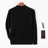 Llegada Nueva 2024 para Hombre Ropa de Primera Línea Suéter de Lana de Cuello Alto Medio Otoño e Invierno Sencillo Color Sólido Suéter Base Interior