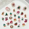Nuevos Accesorios de Arte para Uñas Navideños de Dibujos Animados, Lindo Hombre de Jengibre de Papá Noel Tridimensional, Decoraciones de Uñas de Resina para DIY