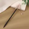 Grampo de Cabelo de Garça Voadora Estilo Antigo Grampo de Cabelo de Ébano Sintético Acessórios Hanfu Novo Estilo Chinês Grampo de Cabelo Cheongsam Joias Atacado para Mulheres